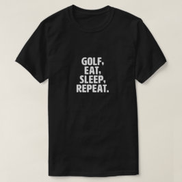 Golf, etat, sömn, repeat Manar Basic Mörk T-Shirt