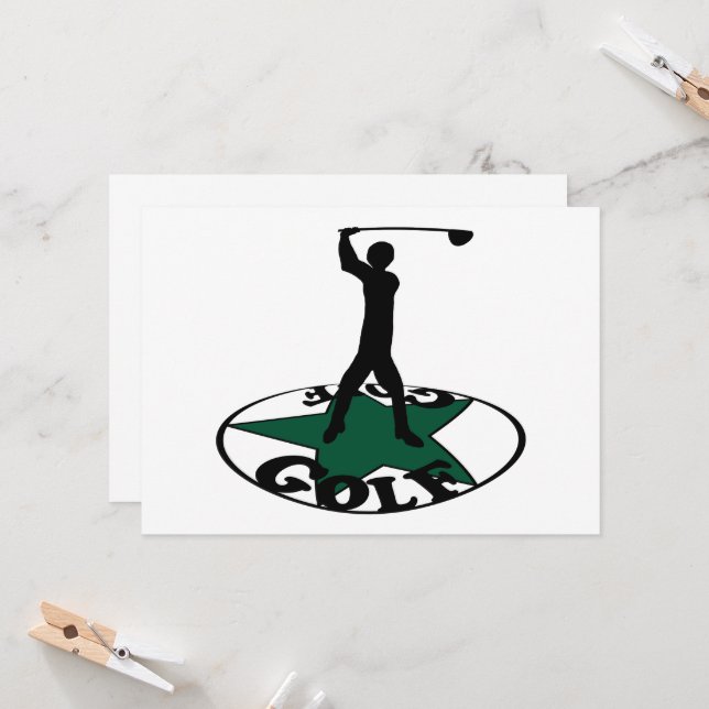 Golf - ett underbart spel inbjudningar (Fram/Back In Situ)