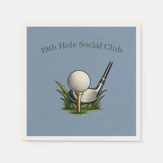 Golf Event Cocktailservett Pappersservett (Framsidan)