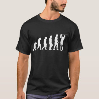Golf Evolution Man Monkey Ape Golfer Golf Älskare T Shirt