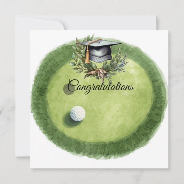 Golf Examen Grattis för par för golfare  Kort (Framsida)