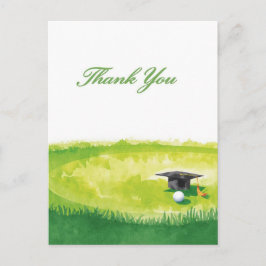 Golf Examens Kort för Tack på Putting Green 