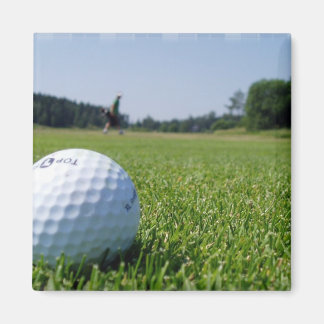 Golf Fairway Square Magnet