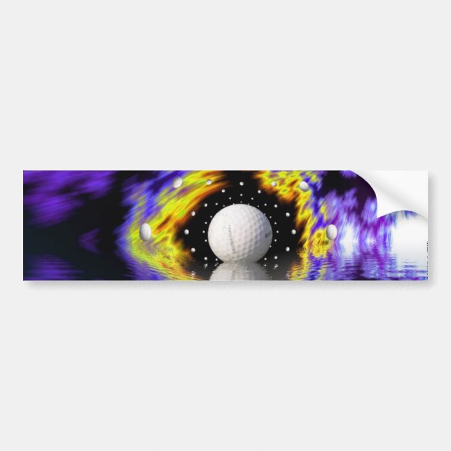 Golf Fantasy Bumper Sticker Bildekal (Framsidan)