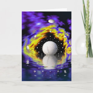 Golf Fantasy-gratulationskort Kort