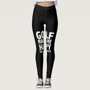 golf får mig att lycklig inte så mycket leggings