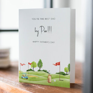 Golf Fars dag Card Best Pappa per par Meddelande