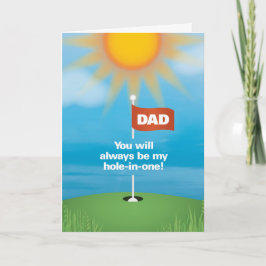 Golf Fars dag Card Kort