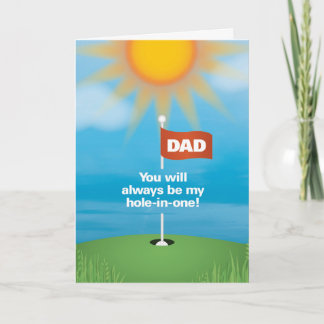 Golf Fars dag Card Kort