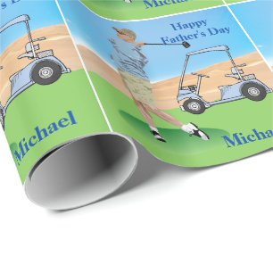 Golf Fars dag Personlig Gift Presentpapper