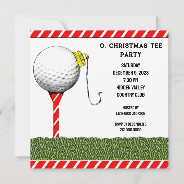 Golf Fest Inbjudningar (Framsida)
