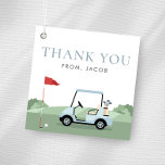 Golf festspresentkort gåvor etiketter<br><div class="desc">Tacka gästerna för att de kom till din golf fest med våra golfgåvor. Med en snygg design är dessa etiketter det perfekta komplementet till dina presenter för alla golf-teman evenemang.</div>