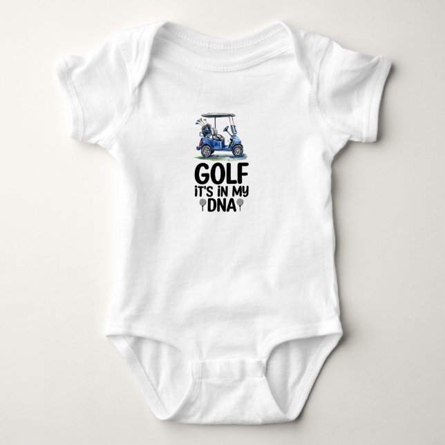 Golf finns i mitt DNA för Golfer Baby T Shirt (Framsida)