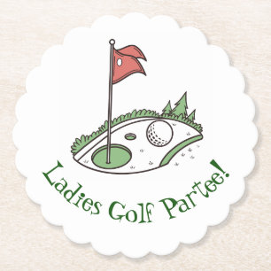 Golf Firande Party Underlägg Papper