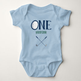 Golf First Birthday Anpassningsbar Bodykosten T Shirt