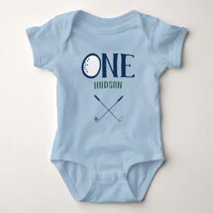 Golf First Birthday Anpassningsbar Bodykosten T Shirt