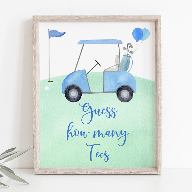 Golf First Birthday Par gissar hur många spel Poster (Skapare uppladdad)