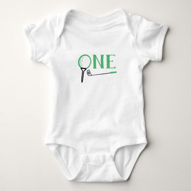 Golf First Birthday Shirt T (Framsida)