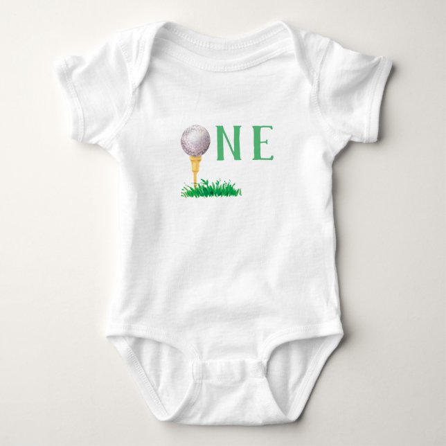 Golf First Birthday Shirt T (Framsida)