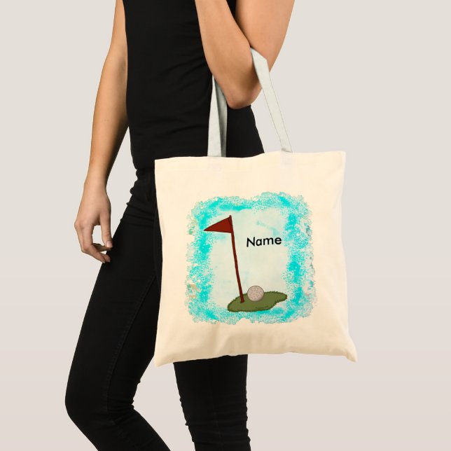 Golf Flag Pappa  Golfing tote väska (Framsida (produkt))