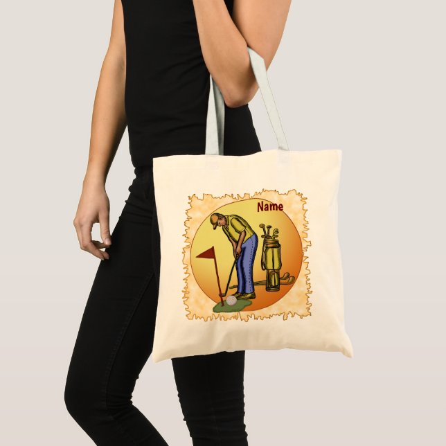 Golf Flagga Pappa Golfar  Tygkasse (Framsida (produkt))