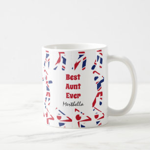 GOLF FLÄKT Best Moster Alltid Personlig Union Jack Kaffemugg