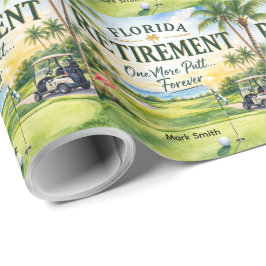 Golf Florida med flamingo-pension tema Presentpapper