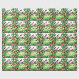 Golf Florida med tema flamingo-pensionering Presentpapper