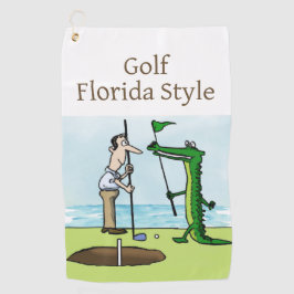 Golf Florida Stil med Alligator Caddie