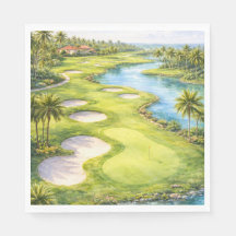 Golf Florida-tema servetter