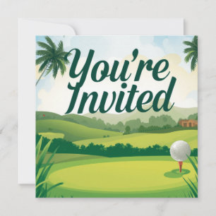Golf Florida Temat “Du är inbjuden” inbjudan