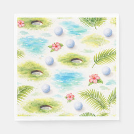 Golf Florida Themed Napkins Pappersservett