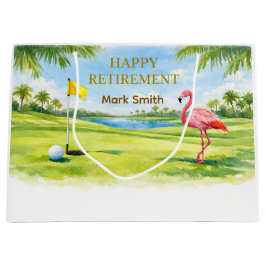 Golf Florida themed with flamingo retirement