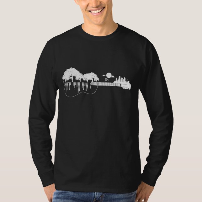 Golf-flygdiskett Golf Sunset Guitar T Shirt (Framsida)