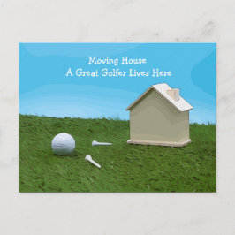 Golf flytta house med en Underbar Golfer Lives här Vykort