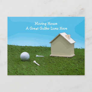 Golf flytta house med en Underbar Golfer Lives här Vykort