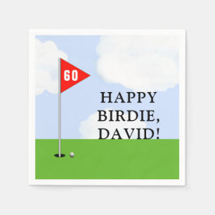Golf Födelsedag Pappersservett