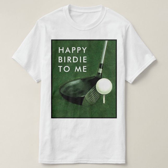 Golf Födelsedag T Shirt (Design framsida)