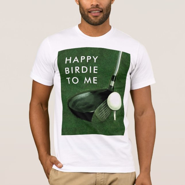 Golf Födelsedag Tee Shirt (Framsida)
