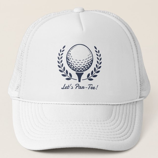 Golf födelsedagsfest i förnämt stil keps (Framsida)