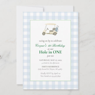 Golf-Födelsedagsfest Inbjudningar
