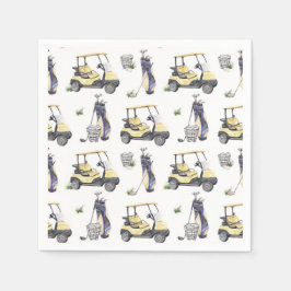 Golf-Födelsedagsfest Pappersservett