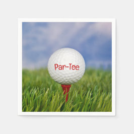 Golf-Födelsedagsfest Pappersservett