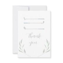 Golf Födelsedagsfest - tackkort