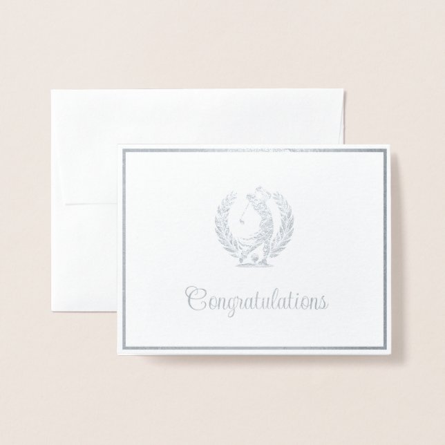 Golf Folierat Kort (Framsida med kuvert)