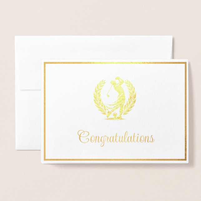 Golf Folierat Kort (Framsida med kuvert)