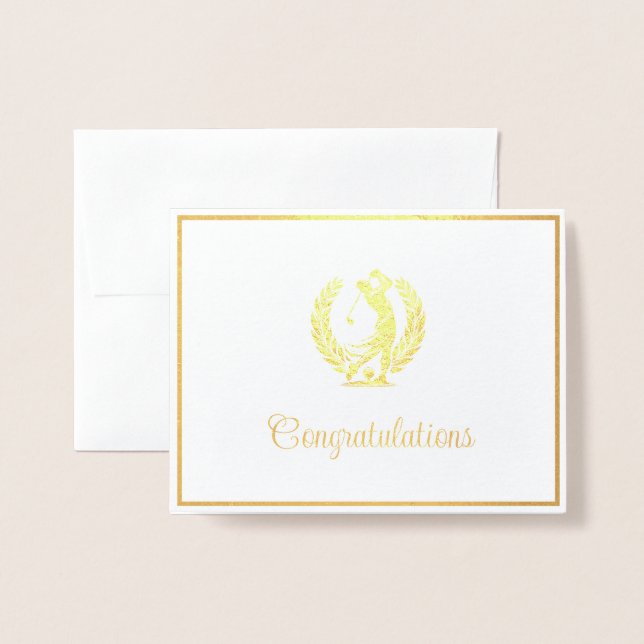 Golf Folierat Kort (Framsida med kuvert)