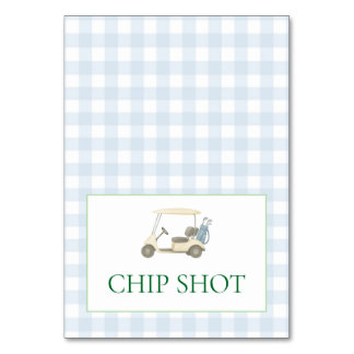 Golf Food Label Bordsnummer