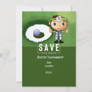 Golf för Doktor Golfer Party lustig Inbjudningar