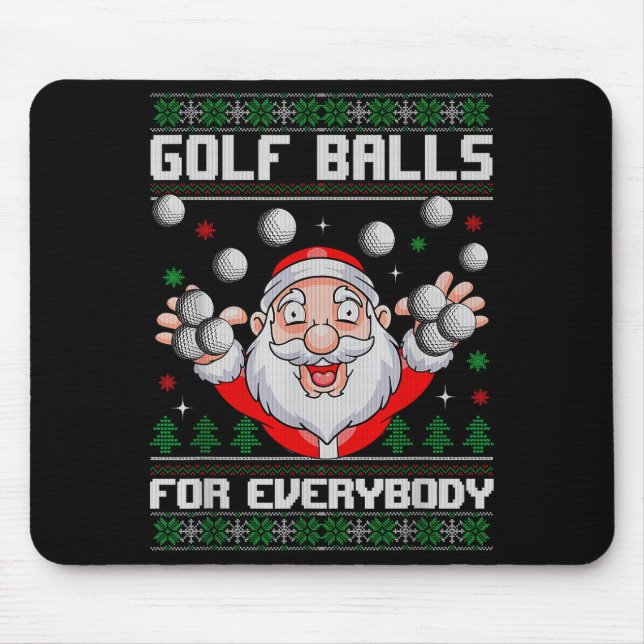 Golf For Everybody Santa Ugly Christmas Golfing  Musmatta (Framsidan)